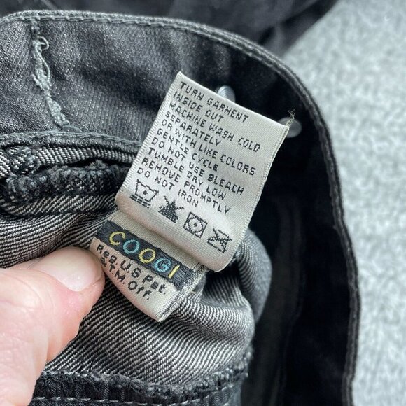 Coogi Black Denim Cropped Jacket With Embroidered Womens M 2502 - Picture 3 of 10